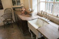 Pantry sink & work counters at Hill of Tarvit Mansion. Cupar, Scotland.