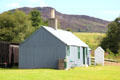 Corrugated farmhouse at Highland Folk Museum. Newtonmore, Scotland.