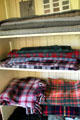 Tweed cloth in Craigdhu tweed weaving cottage at Highland Folk Museum. Newtonmore, Scotland.