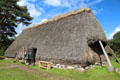 Cottar's House in Scottish Township at Highland Folk Museum. Newtonmore, Scotland.