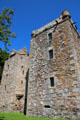 Square tower at Elcho Castle. Perth, Scotland.