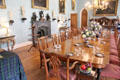 Dining room furnished for visit of Queen Victoria at Scone Palace. Perth, Scotland.