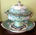 Porcelain tureen in dining room at Broughton House. Kirkcudbright, Scotland.