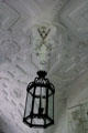 Sculpted plaster ceiling by Italian-trained artists in The Hall at Craigievar Castle. Alford, Scotland.
