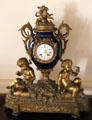 French mantle clock by Vernet of Paris at Drum Castle. Drumoak, Scotland.