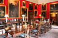 Dining room with Leith family portraits at Fyvie Castle. Turriff, Scotland