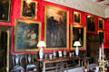 Leith family portraits in dining room at Fyvie Castle. Turriff, Scotland.