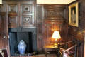 Wood panelling in Charter room at Fyvie Castle. Turriff, Scotland.