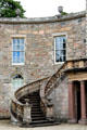 External staircase at Haddo House. Methlick, Scotland.