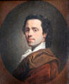 Portrait of painter Allan Ramsay by Alexander Nasmyth after Ramsay's version in dining room at Duff House. Banff, Scotland.
