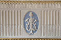 William Adam design on North drawing room fireplace at Duff House. Banff, Scotland.