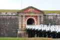 Archway entrance to Fort George. Fort George, Scotland