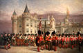 Guard of Honour of 79th Regiment at Holyrood House painting by R.R, McIan at Fort George Highlanders' Museum. Fort George, Scotland.