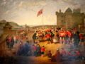 78th Highlanders - Day at Home, Edinburgh Castle painting by John Myles at Fort George Highlanders' Museum. Fort George, Scotland.