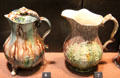 Earthenware cream jugs attrib. Thomas Whieldon of Straffordshire at Potteries Museum & Art Gallery. Hanley, Stoke-on-Trent, England.