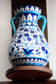 Blue & white ceramic vase with handles at Wightwick Manor. Wolverhampton, England.