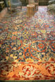 Guest bedroom carpet detail at Wightwick Manor. Wolverhampton, England.