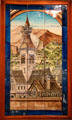 Castle tile panel by William De Morgan in private collection. England.