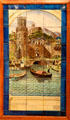 Boats tile panel by William De Morgan in private collection. England.