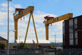 Harland & Wolff shipyard cranes Goliath & Samson. Belfast, Northern Ireland.