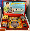 Gilbert-238 Atomic Energy Lab toy with real radioactive sample & Geiger counter at Ulster Museum. Belfast, Northern Ireland.