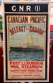 Canadian Pacific mail steamers poster at Ulster Transport Museum. Belfast, Northern Ireland.