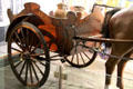 Horse-drawn 2-wheel Conlee Dairy Milk Float at Ulster Transport Museum. Belfast, Northern Ireland.