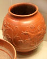 Samian Ware vase made in Gaul, imported to Roman Britain at British Museum. London, United Kingdom.