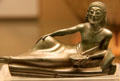 Greek bronze banqueter figure prob. Laconian from Dodna at British Museum. London, United Kingdom.