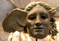 Bronze head of Hypnos Roman copy of Greek original from Perugia at British Museum. London, United Kingdom.