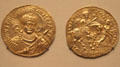 Electrotype copy of Byzantine Justinian I medallion at British Museum. London, United Kingdom.