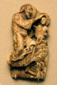 Fragment with Baptism of Christ by St John at British Museum. London, United Kingdom.