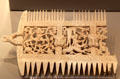 Ivory comb from England or Wales at British Museum. London, United Kingdom.