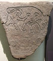 Pictish carving of bull from Scotland at British Museum. London, United Kingdom.