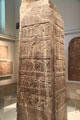 Black Obelisk of King Shalmaneser III of Assyria from Nimrud on which relief panels records tributes made to him by foreign kings at British Museum. London, United Kingdom.