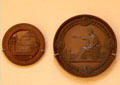 Medals from International Art & Industry Exhibition, London & Centennial Exhibition, Philadelphia at British Museum. London, United Kingdom.