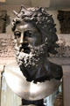 Pluto colossal bronze head from Italy at Sir John Soane's Museum. London, United Kingdom.