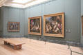 Painting & bench in National Gallery. London, United Kingdom