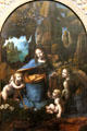Virgin of the Rocks painting by Leonardo da Vinci at National Gallery. London, United Kingdom