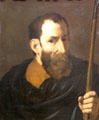 An Apostle painting by Jusepe de Ribera at National Gallery. London, United Kingdom.
