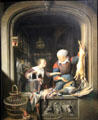 Poulterer's Shop painting by Gerrit Dou at National Gallery. London, United Kingdom.
