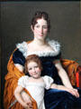 Portrait of Comtesse Vilain XIIII & her Daughter by Jacques-Louis David at National Gallery. London, United Kingdom.