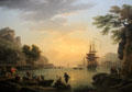 Landscape at Sunset painting by Claude-Joseph Vernet at National Gallery. London, United Kingdom.