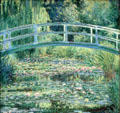Water-Lily Pond painting by Claude Monet at National Gallery. London, United Kingdom.
