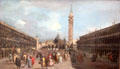Venice: Piazza San Marco by Francesco Guardi at National Gallery. London, United Kingdom.