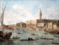 Venice: Doge's Palace & Molo from Basin of San Marco by Francesco Guardi at National Gallery. London, United Kingdom.