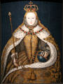 Queen Elizabeth I portrait by unknown at National Portrait Gallery. London, United Kingdom