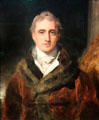 Robert Stewart, Lord Castlereagh portrait by Sir Thomas Lawrence at National Portrait Gallery. London, United Kingdom.