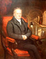 Sir Marc Isambard Brunel portrait by Samuel Drummond at National Portrait Gallery. London, United Kingdom.