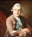 Johann Christian Bach portrait by Thomas Gainsborough at National Portrait Gallery. London, United Kingdom.